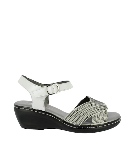 Imagen 0 de Sandalia mujer cuña brillos