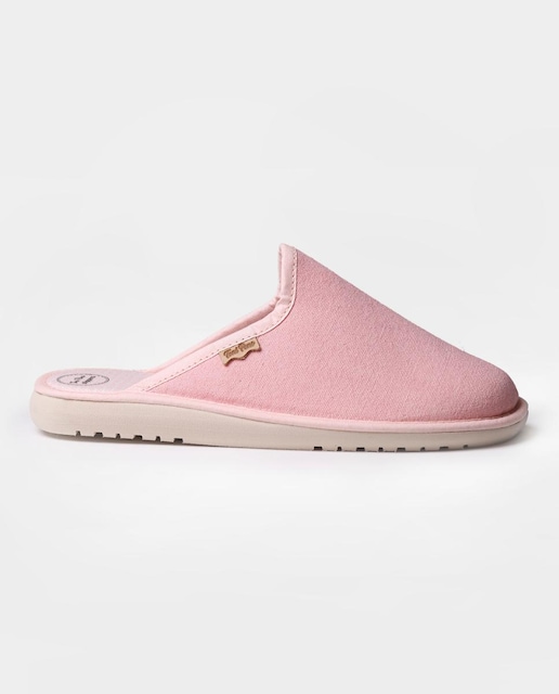 Imagen 0 de Zapatillas de casa de mujer de tejido en tonos lisos