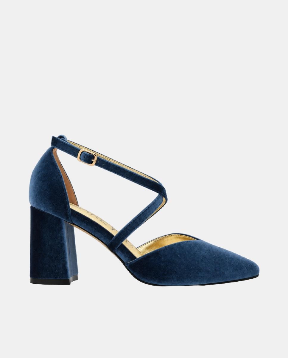 Imagen 0 de Zapato de salón de mujer con tacón cómodo y exterior de piel