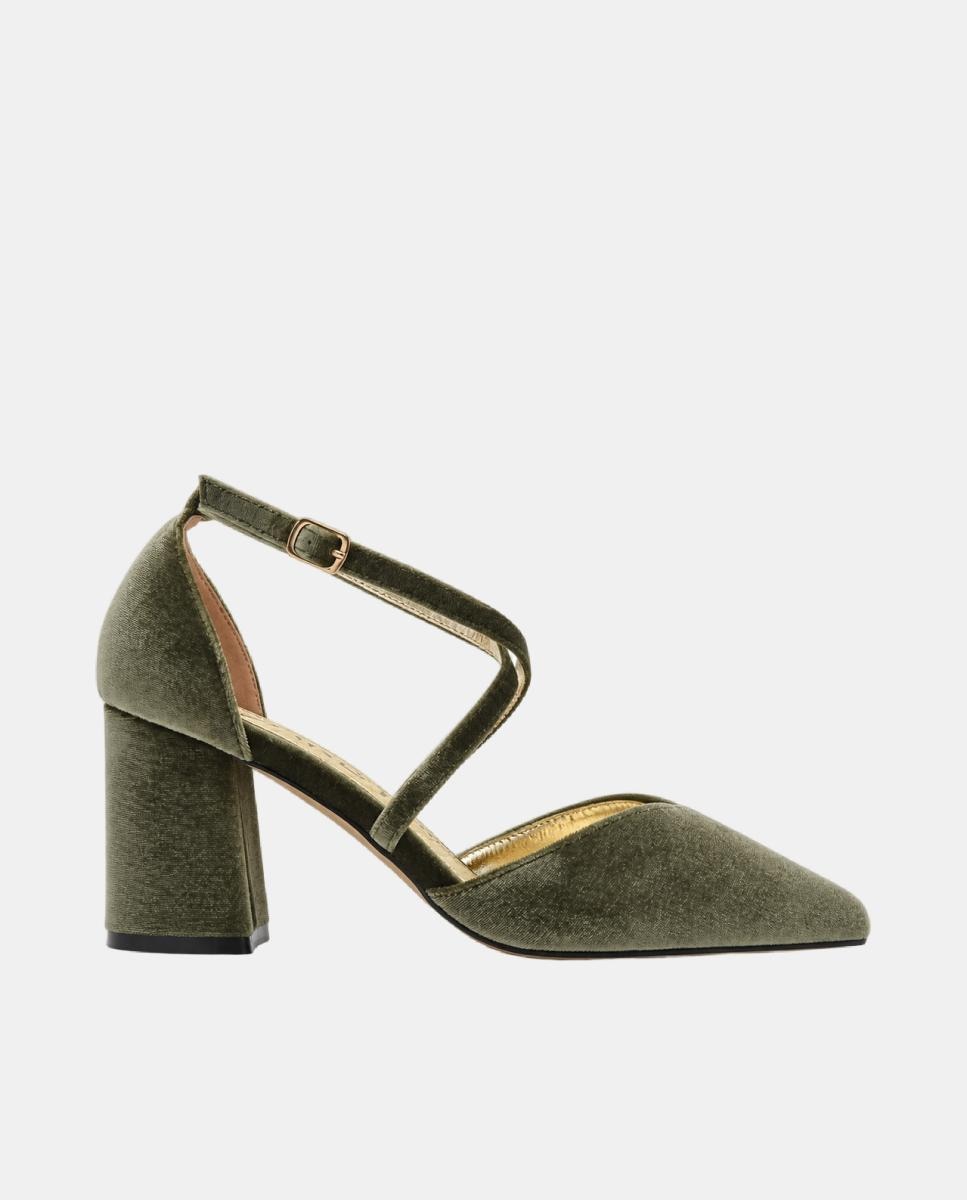 Imagen 0 de Zapato de salón de mujer con tacón cómodo y exterior de piel