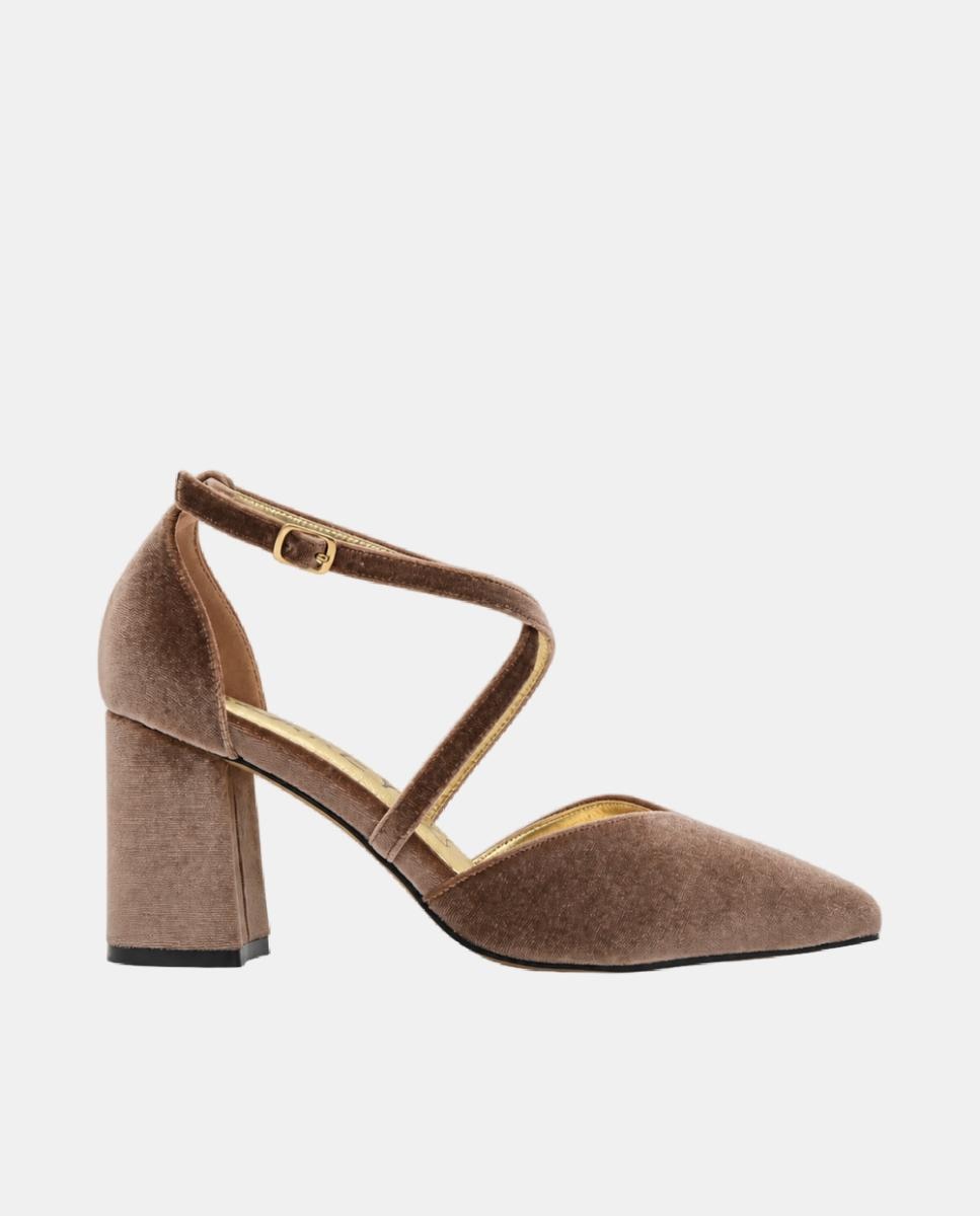 Imagen 0 de Zapato de salón de mujer con tacón cómodo y exterior de piel