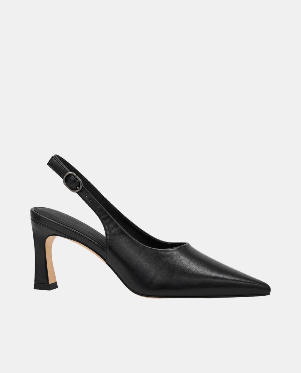 Imagen 0 de Zapato de salón de mujer con tacón cómodo y exterior de piel