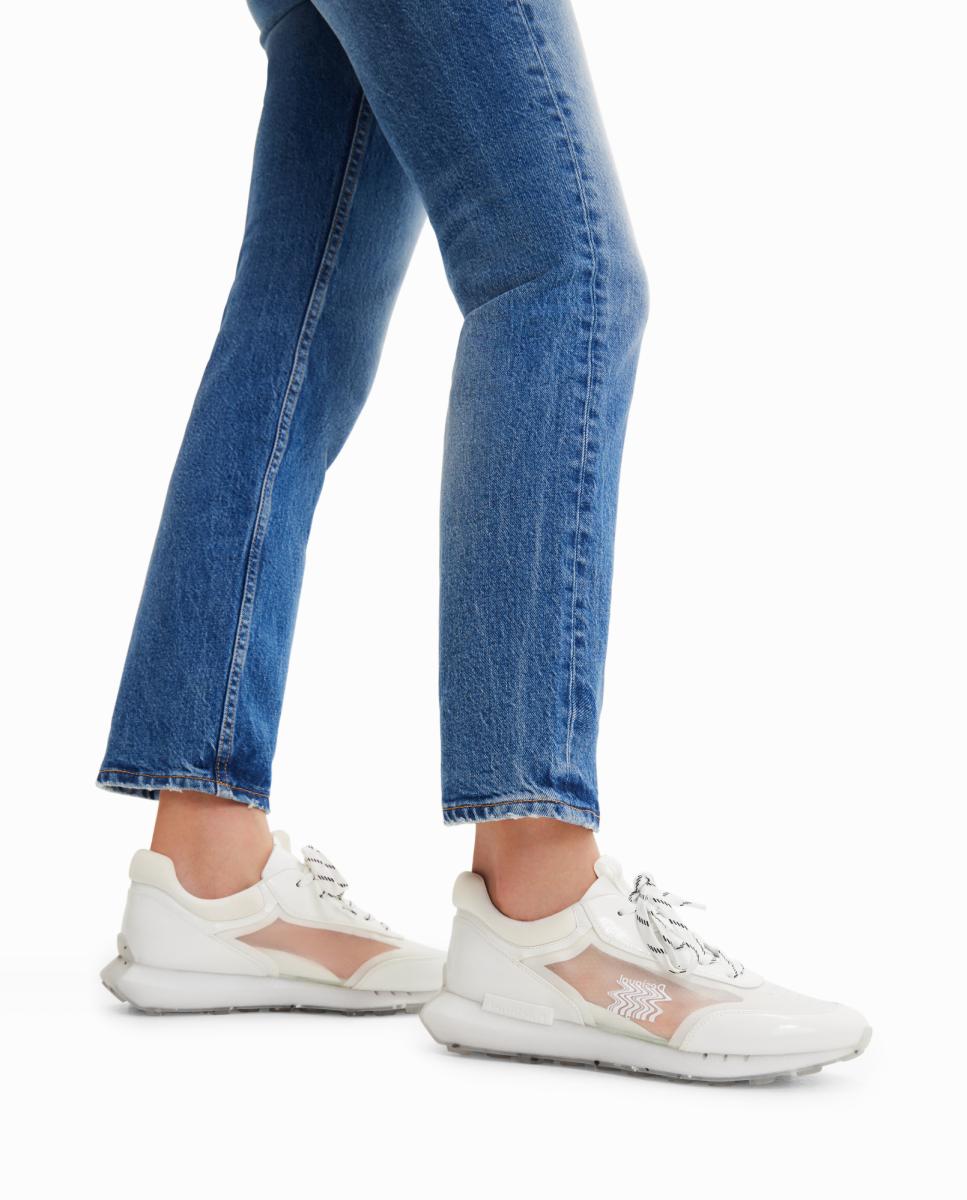 Imagen 0 de Sneakers runner transparencias de mujer