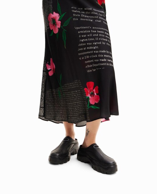 Imagen 0 de Zuecos chunky piel de mujer