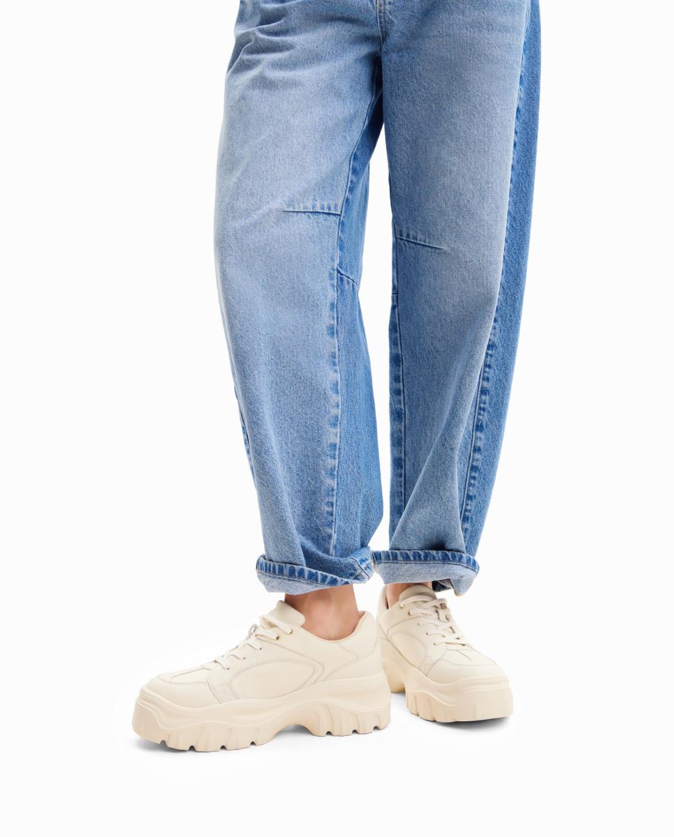 Imagen 0 de Sneakers chunky piel de mujer