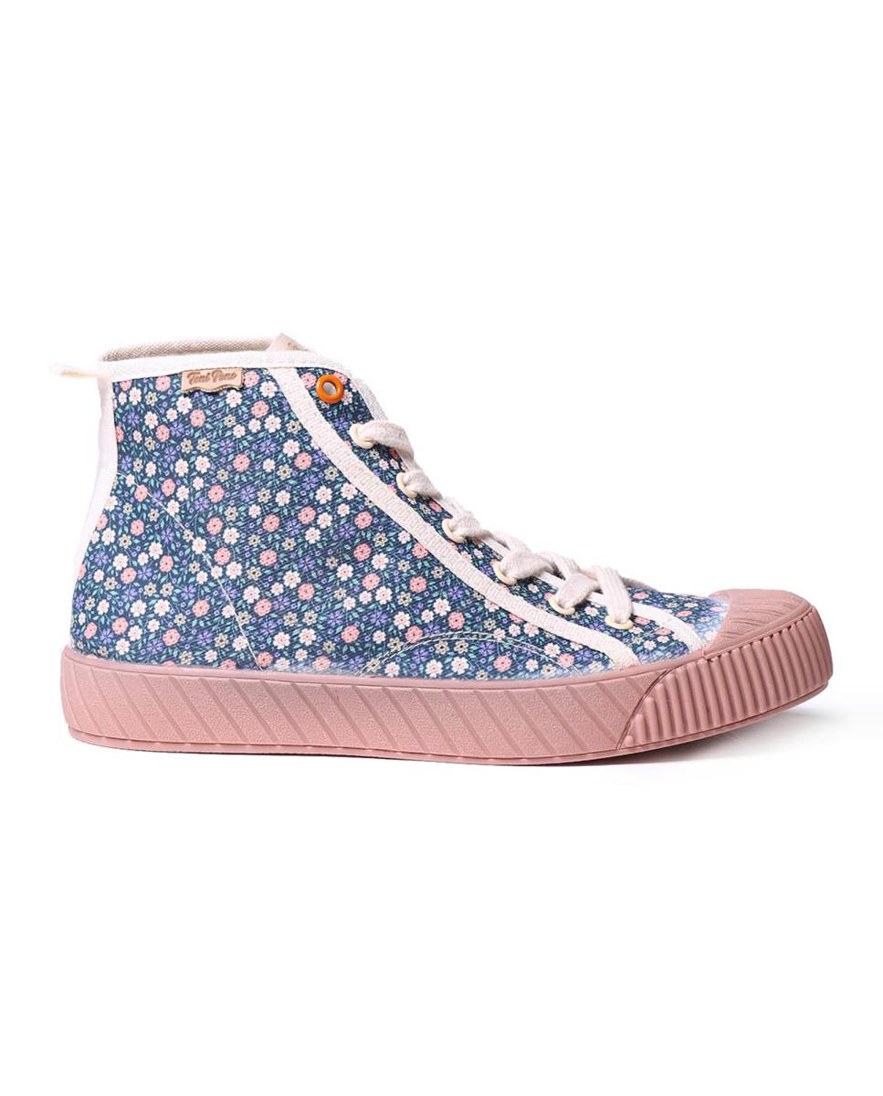 Imagen 0 de Zapatillas de lona de mujer de tejido con cordones