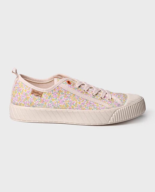 Imagen 0 de Zapatillas de lona de mujer de tejido con cordones