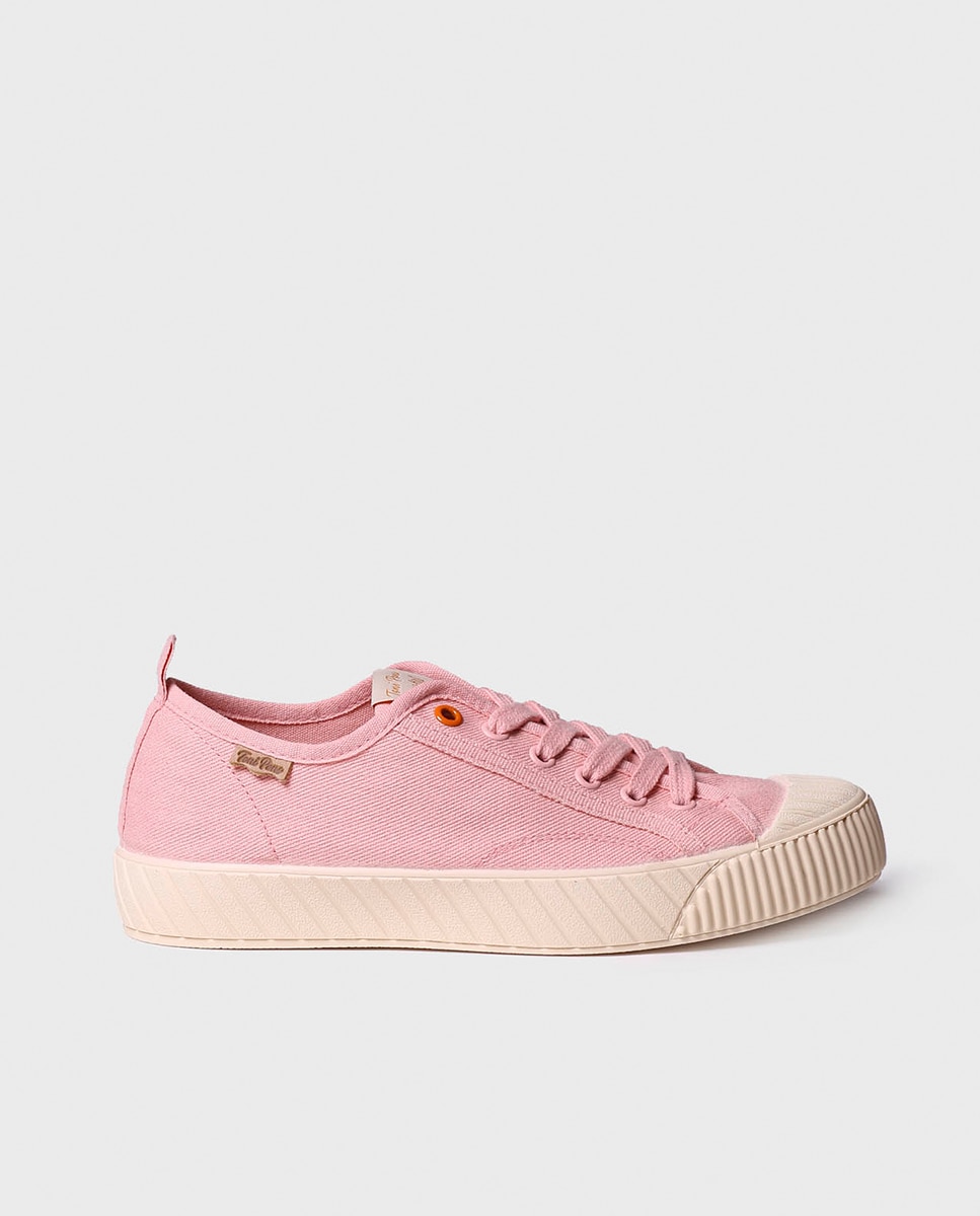 Imagen 0 de Zapatillas de lona de mujer de tejido con cordones