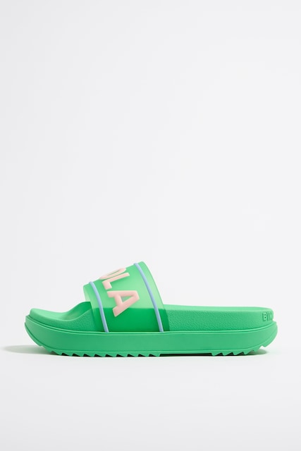 Imagen 0 de Chancla plataforma verde de mujer