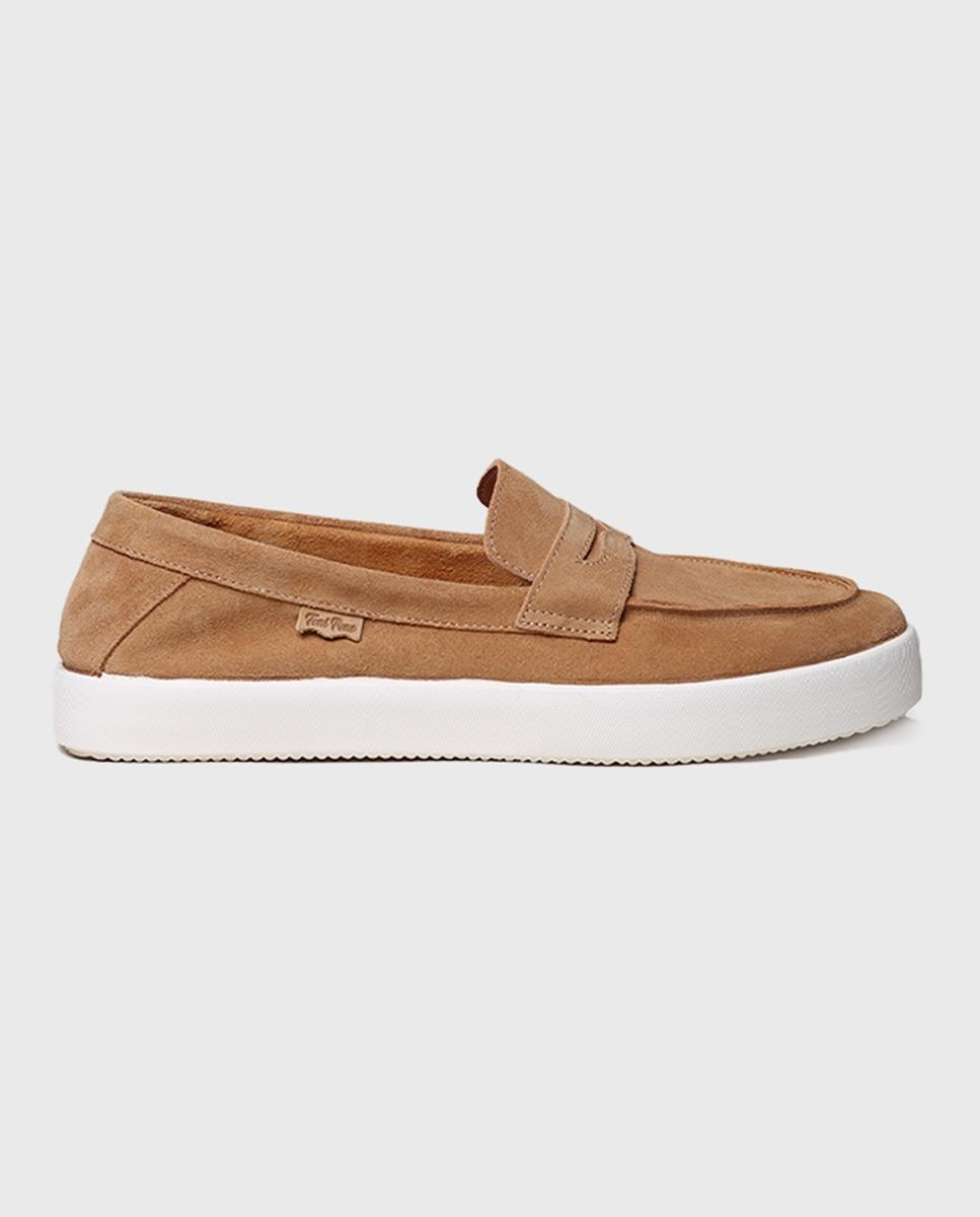 Imagen 0 de Mocasines de hombre de serraje en tonos lisos