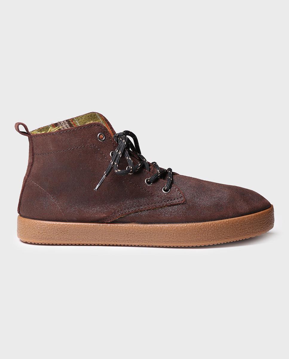 Imagen 0 de Bota de piel para hombre suela de goma antideslizante