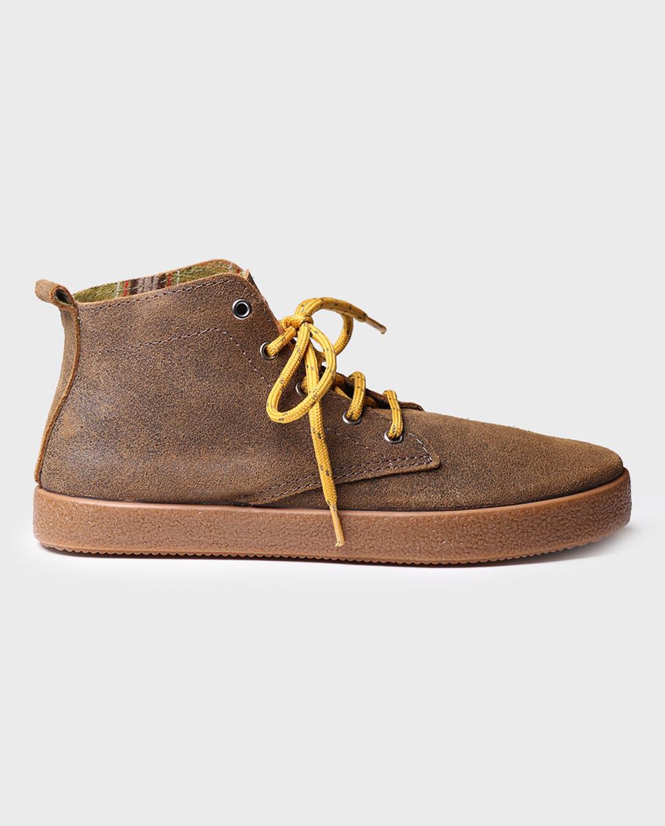 Imagen 0 de Bota de piel para hombre suela de goma antideslizante