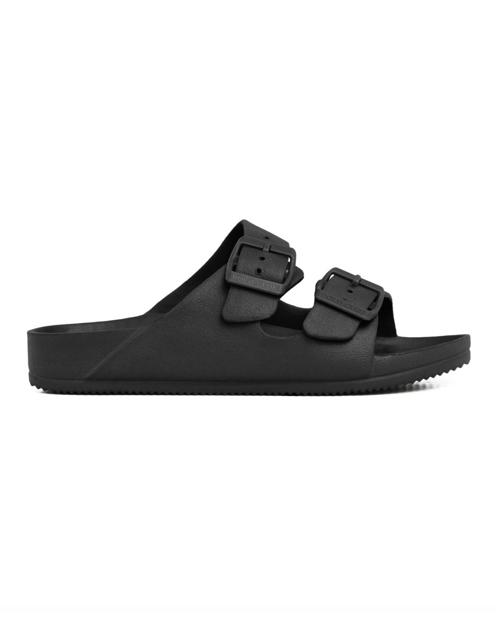 Imagen 0 de Sandalia unisex de estilo casual con diseño de doble hebilla ajustable