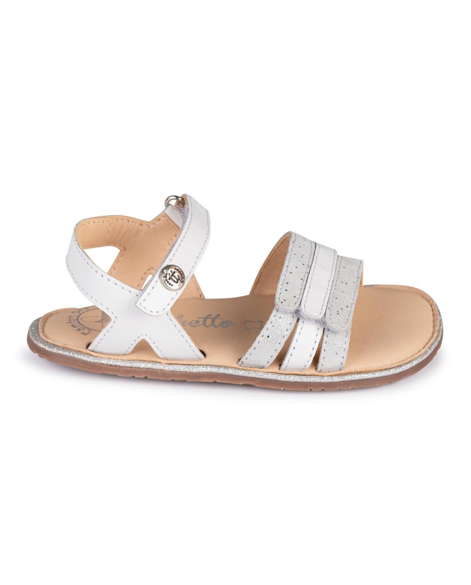 Imagen 0 de Sandalia barefoot - velcro y brillo elegante