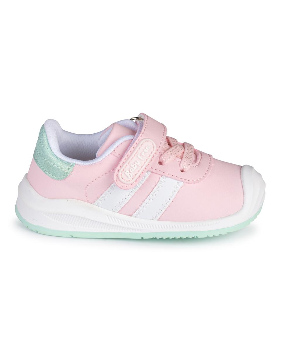 Imagen 0 de Deportivo barefoot baby free - lona | elegancia clásica con doble banda.
