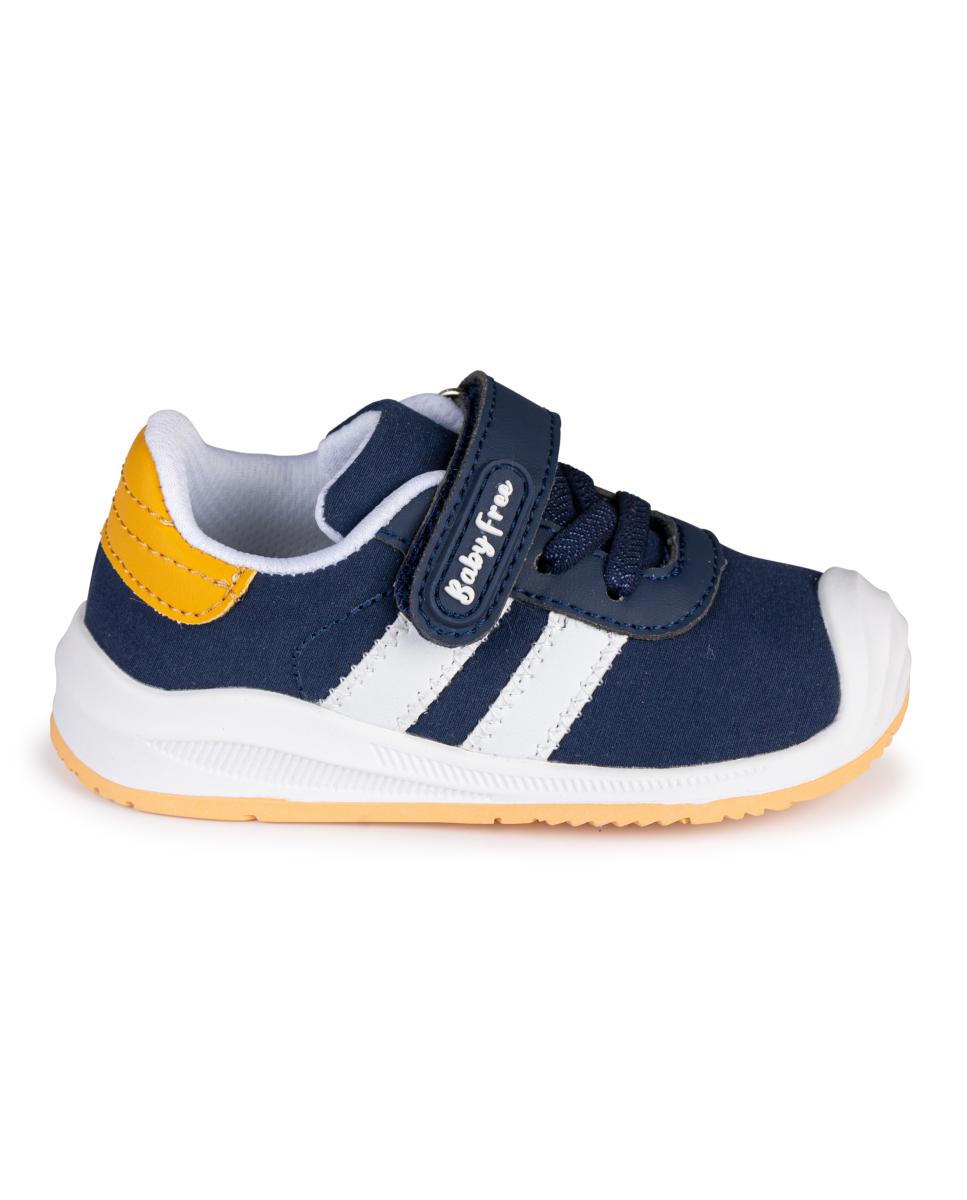 Imagen 0 de Deportivo barefoot baby free - lona | elegancia clásica con doble banda.