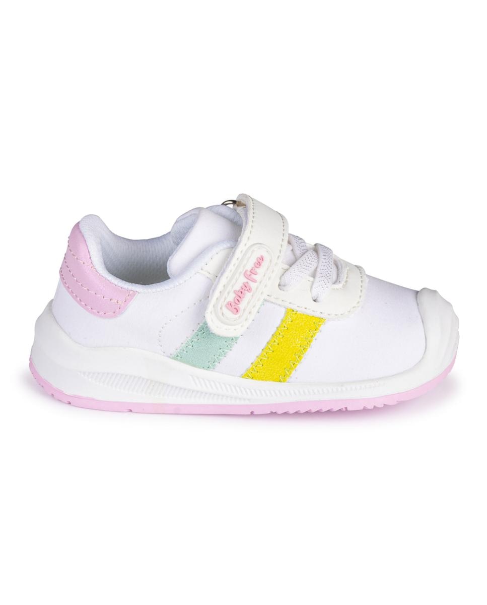 Imagen 0 de Deportivo barefoot baby free - lona | elegancia clásica con doble banda.