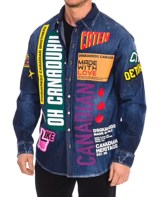 Imagen 0 de Camisa de manga larga vaquera Dsquared2