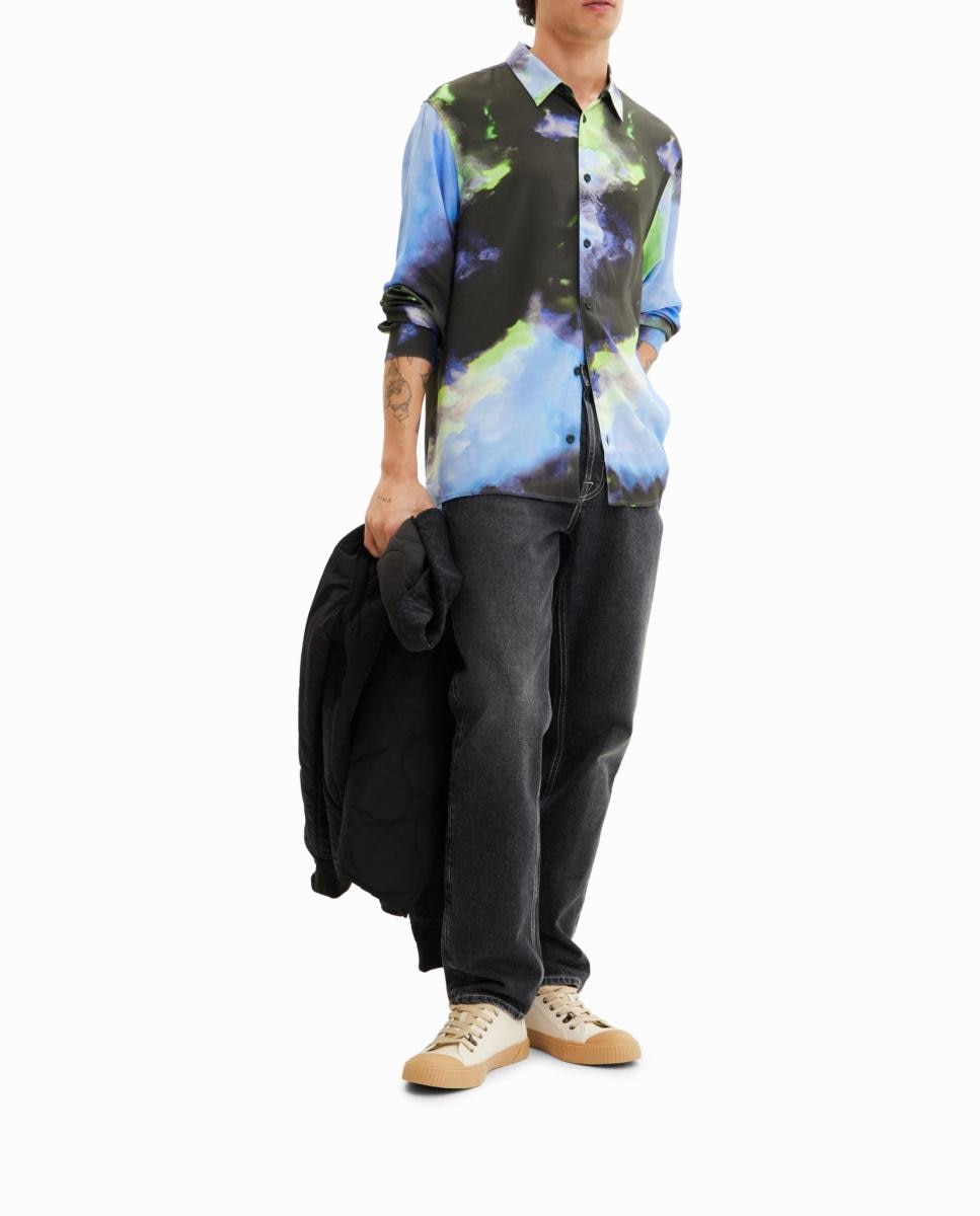 Imagen 0 de Camisa fluida manga larga de hombre