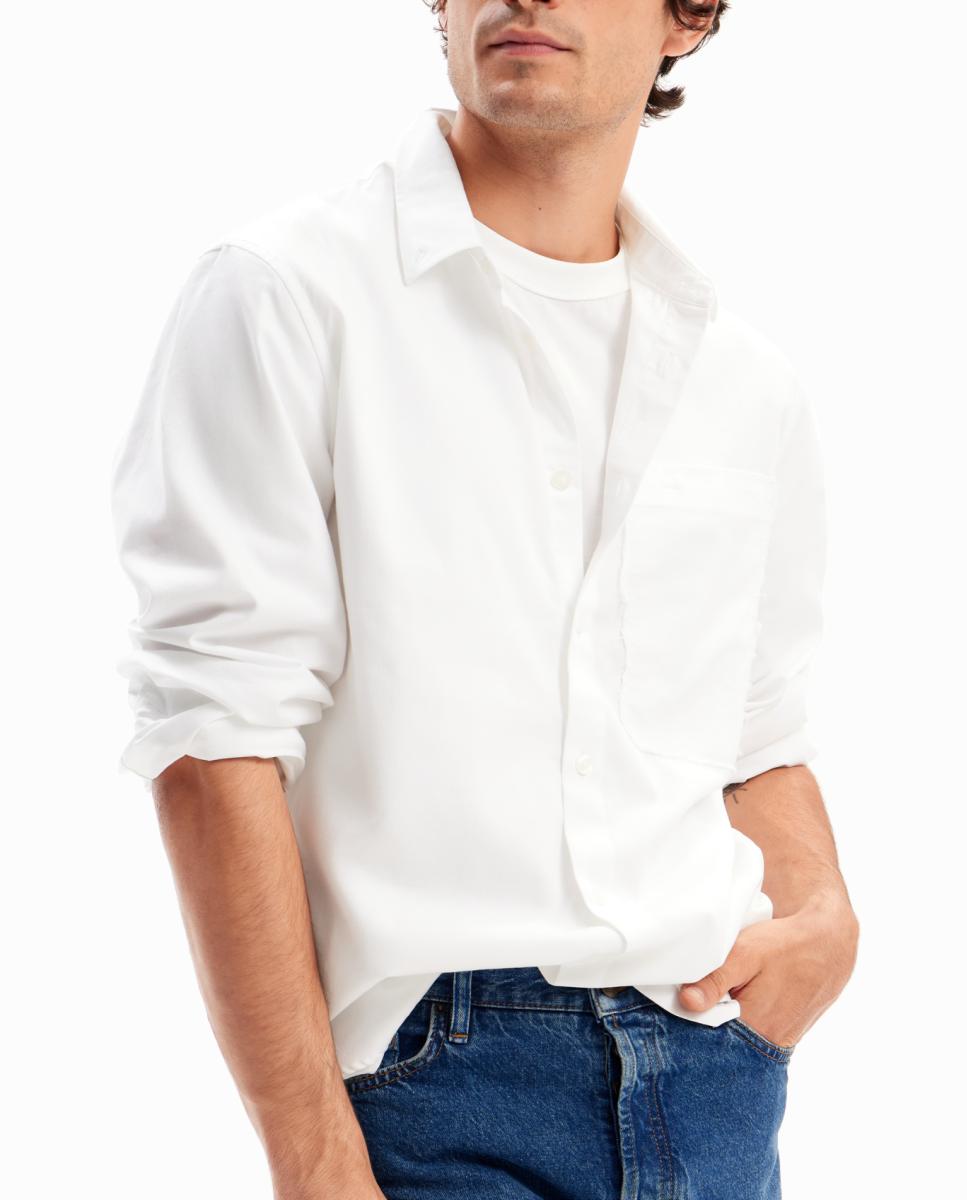Imagen 0 de Camisa popelín patchwork de hombre