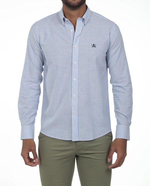 Imagen 0 de Camisa de algodón Hombre manga larga