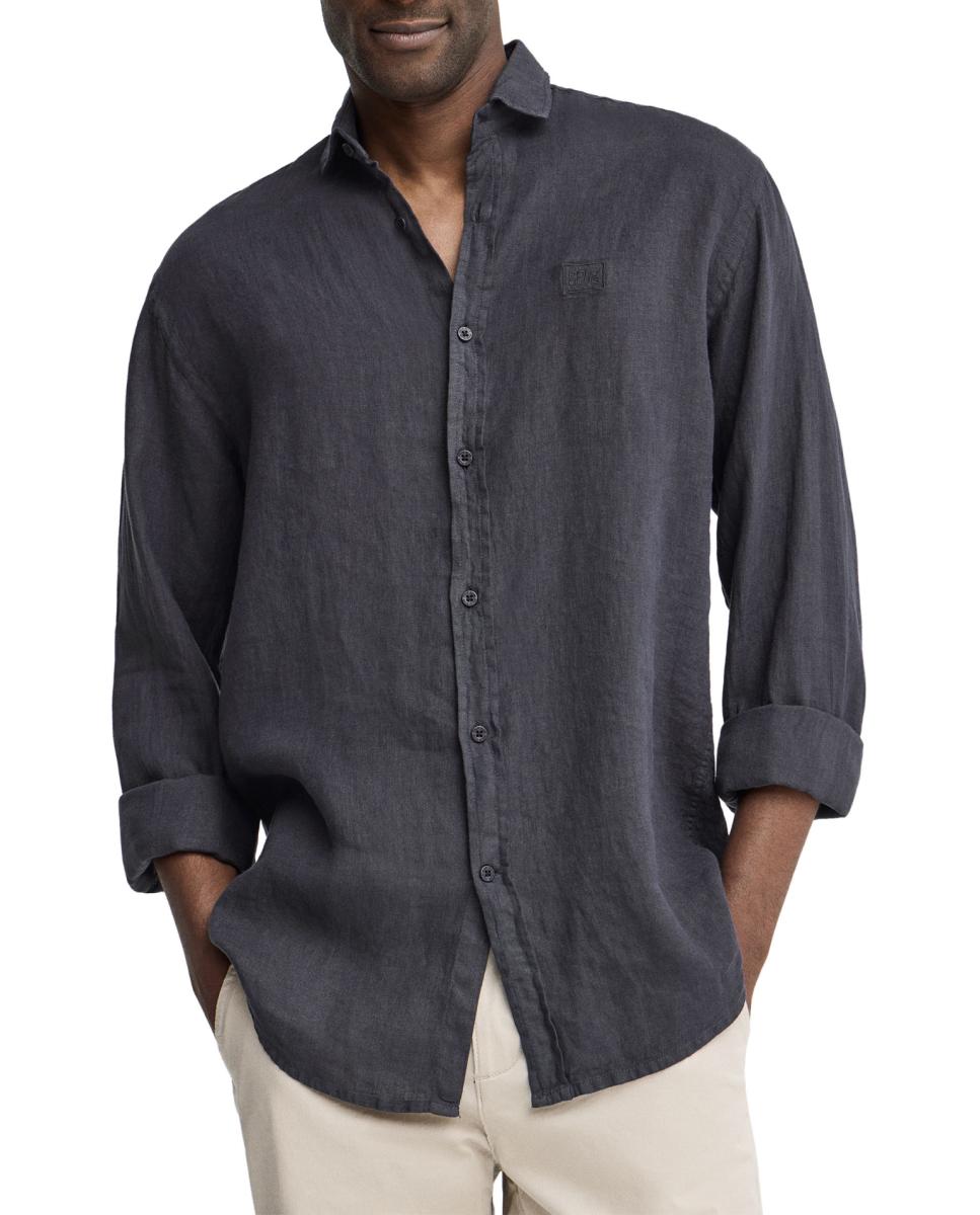 Imagen 0 de Camisa para hombre de manga larga con cuello francés y corte regular