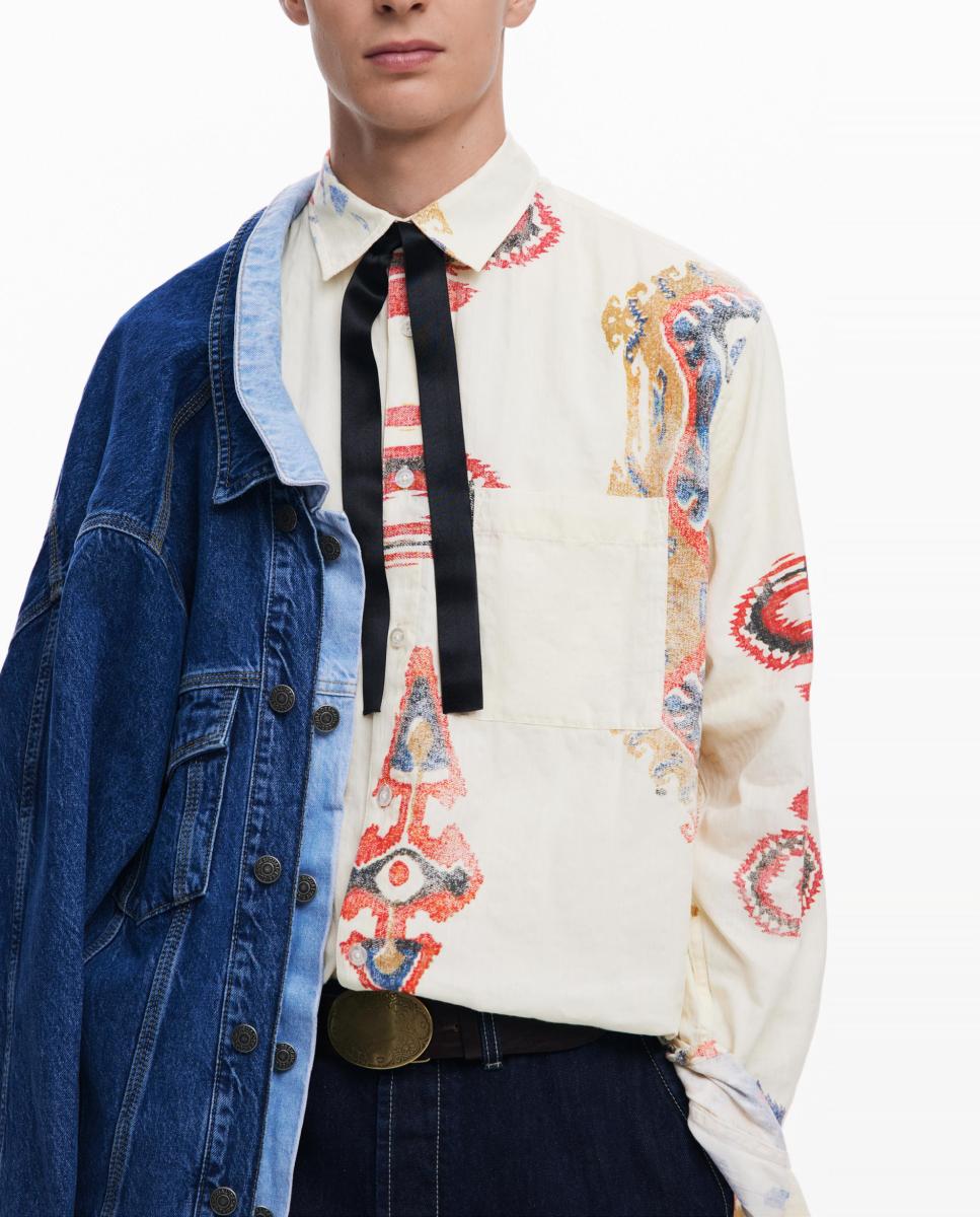 Imagen 0 de Camisa manga larga étnica