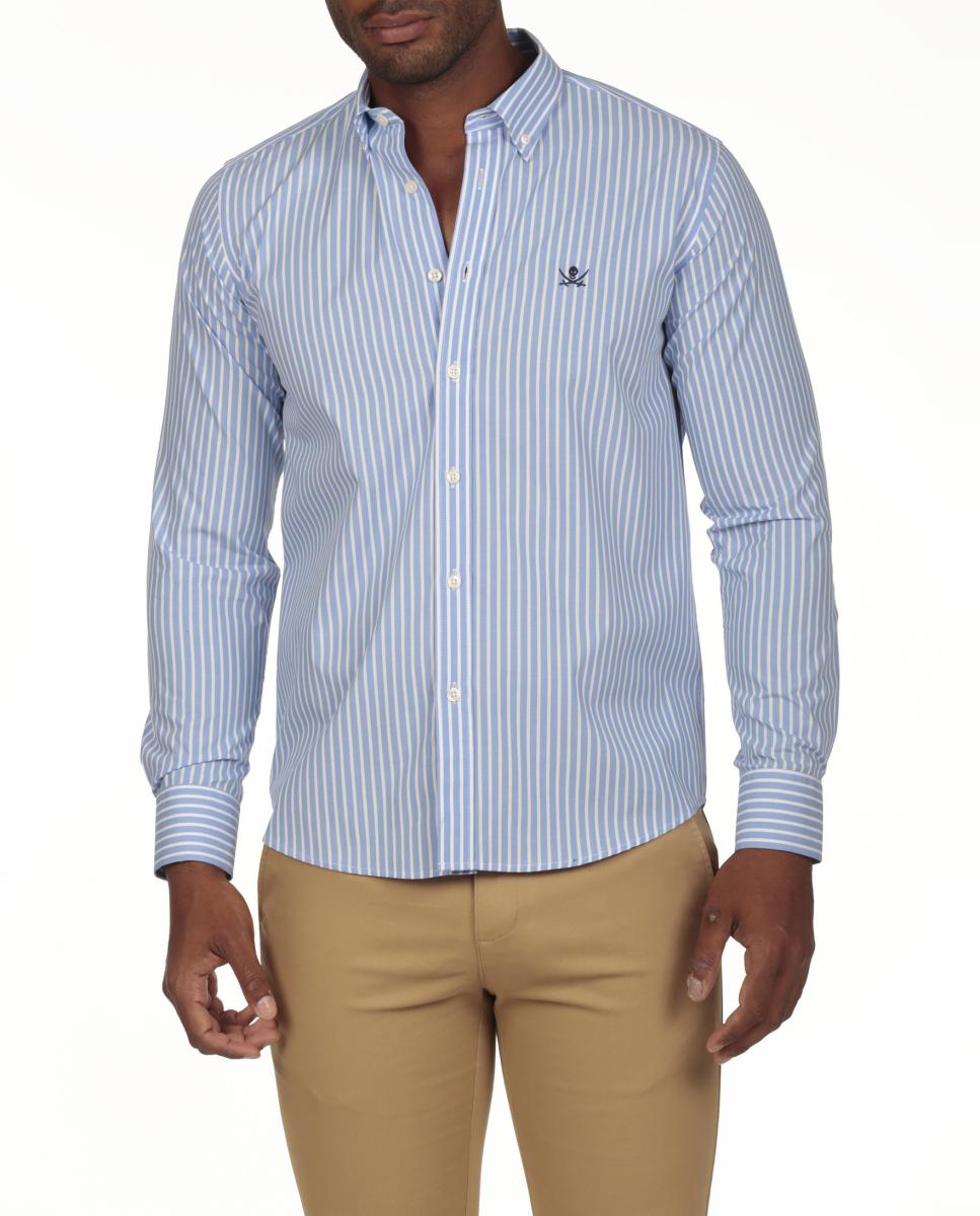 Imagen 0 de Camisa hombre rayas manga larga