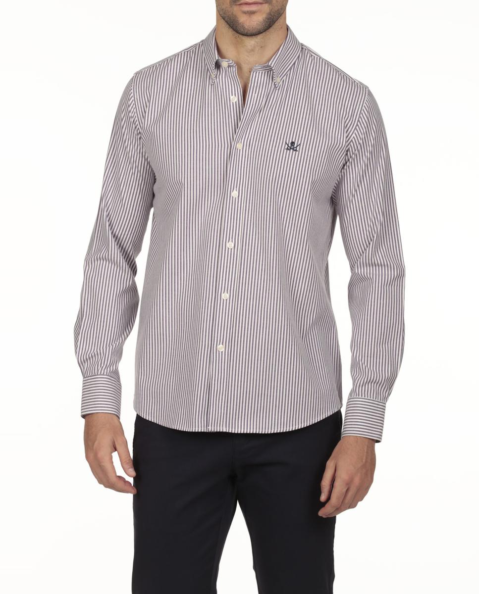 Imagen 0 de Camisa hombre rayas manga larga