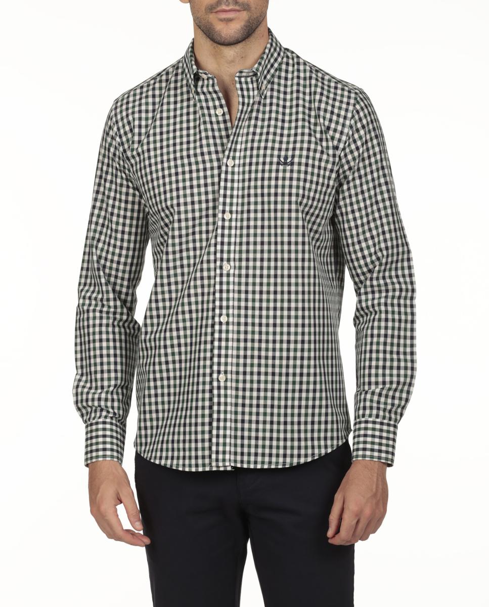 Imagen 0 de Camisa hombre cuadros manga larga