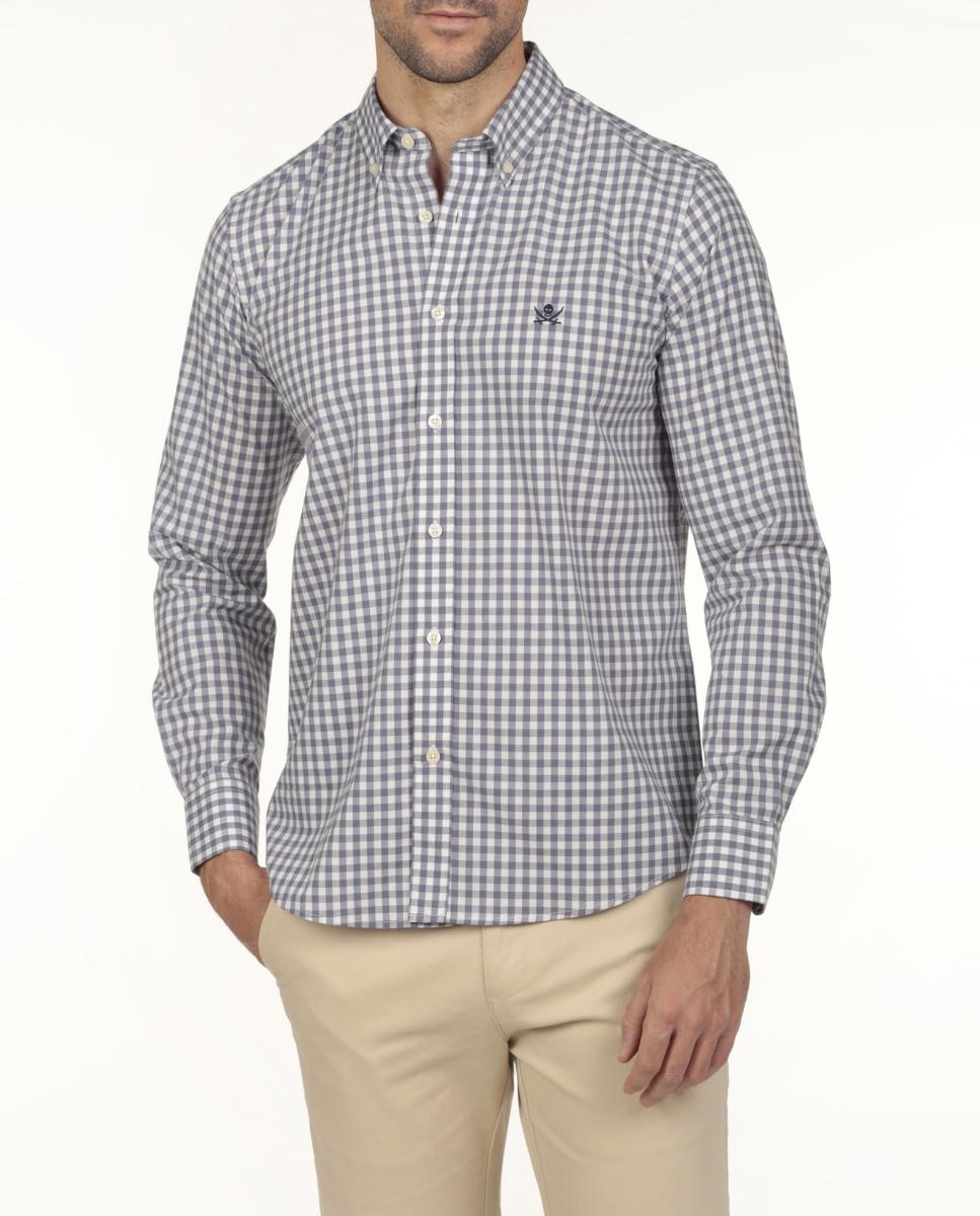 Imagen 0 de Camisa hombre cuadros manga larga