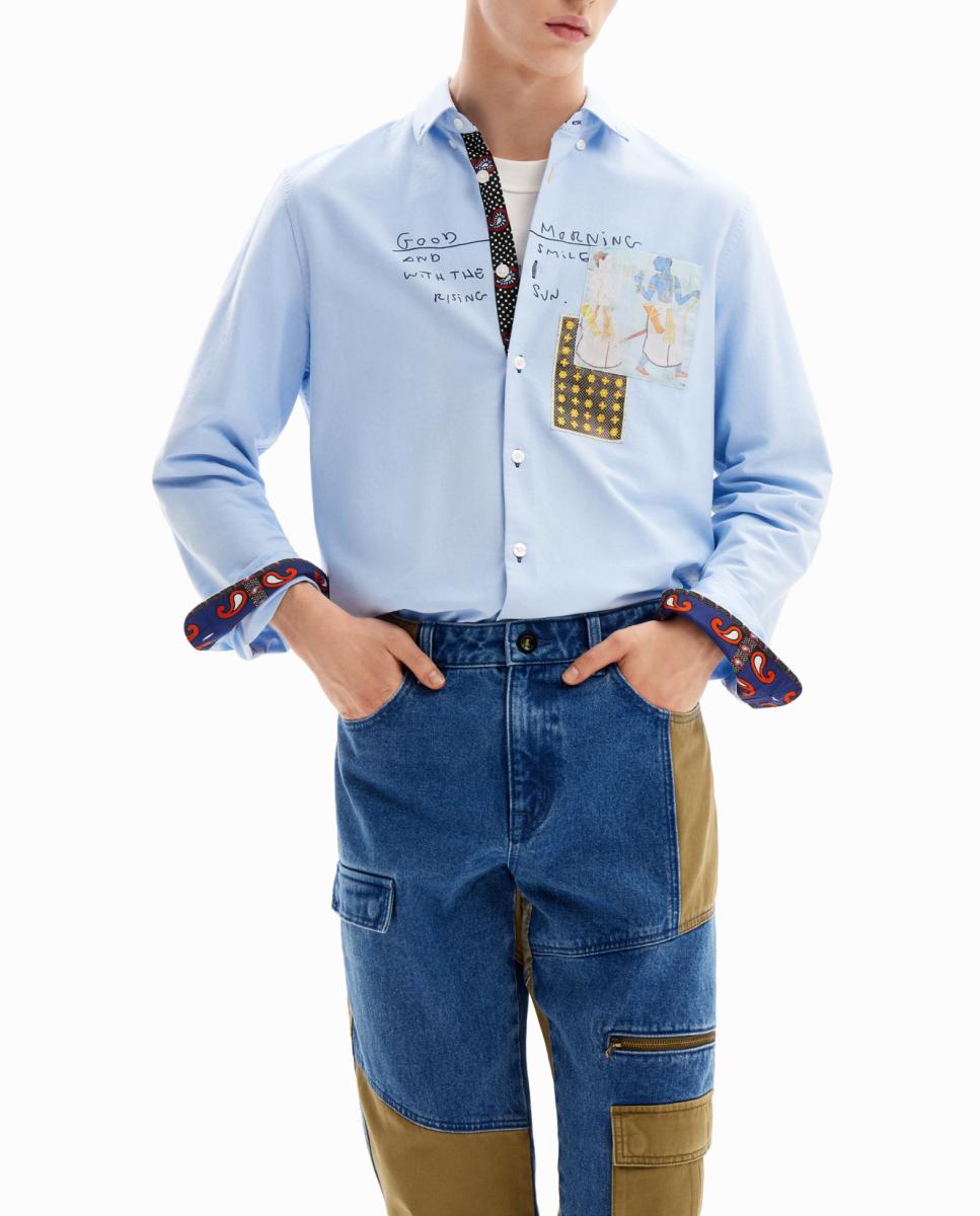 Imagen 0 de Pantalón cargo denim
