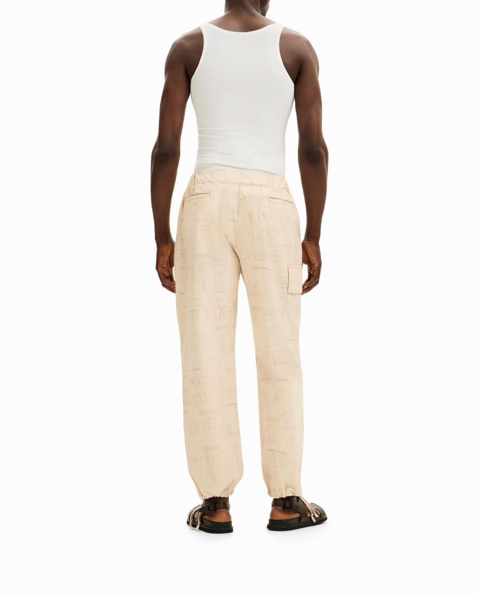 Imagen 0 de Pantalón cargo estampado de hombre