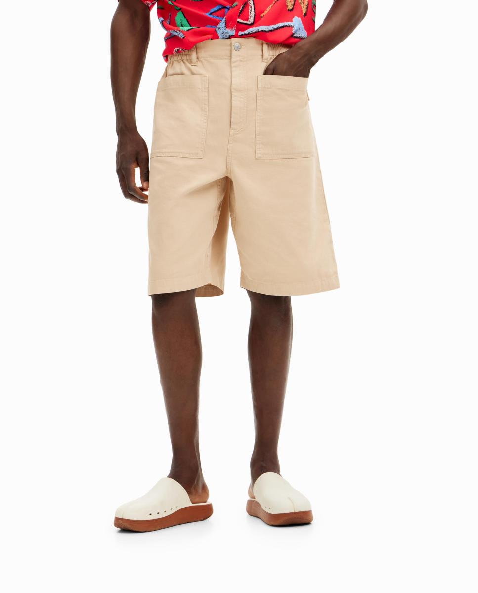 Imagen 0 de Shorts lisos bolsillos de hombre