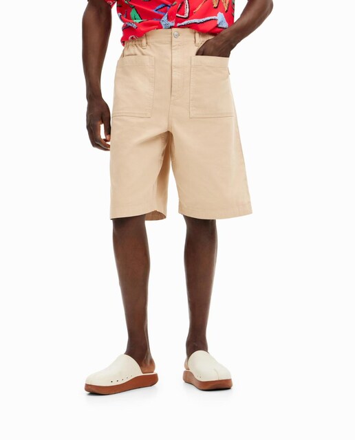 Imagen 0 de Shorts lisos bolsillos de hombre