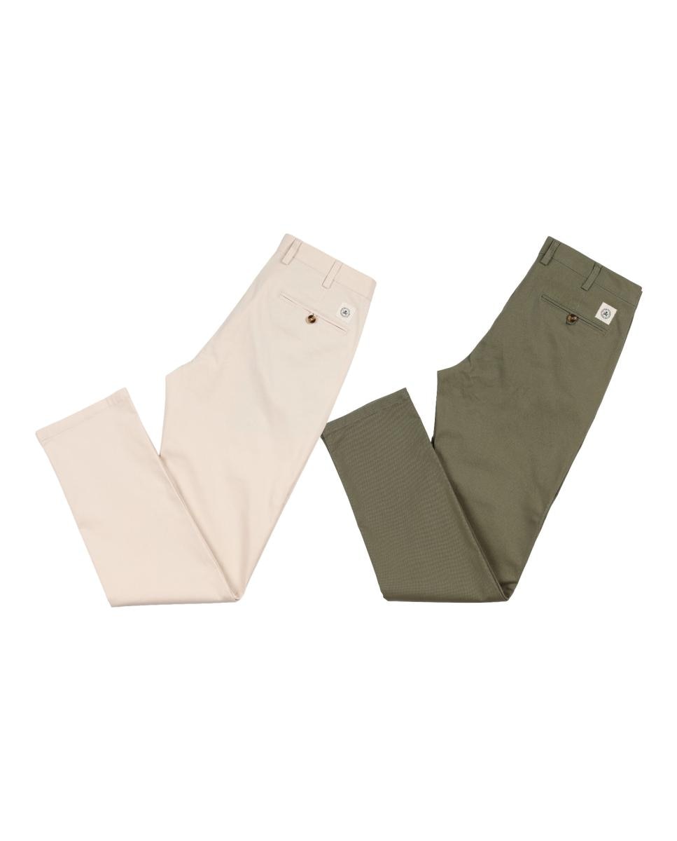 Imagen 0 de Pack 2 Pantalones Chino hombre con 5 bolsillos