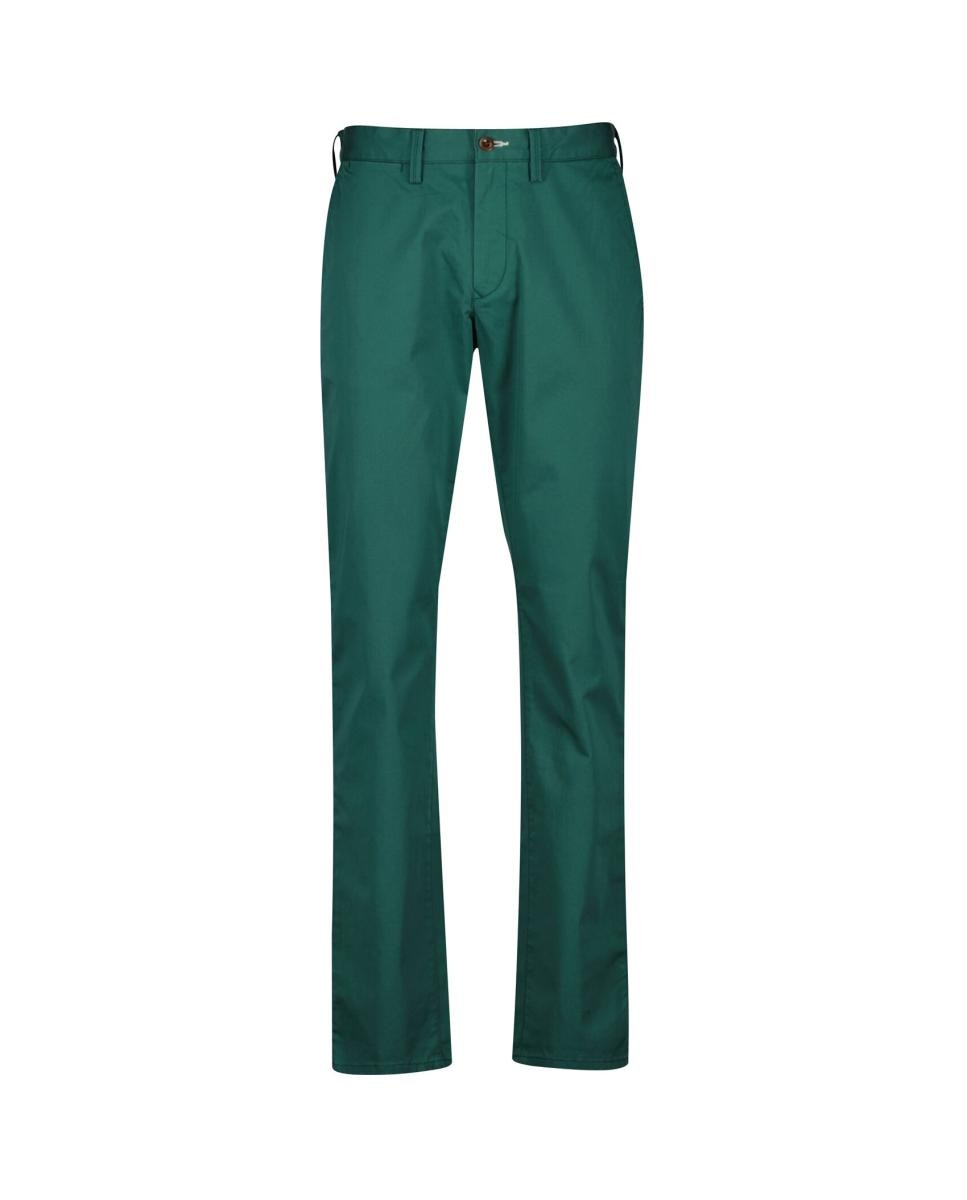 Imagen 0 de Pantalón chino de hombre de algodón mayoritariamente orgánico, con corte slim, talle medio y bolsillos traseros
