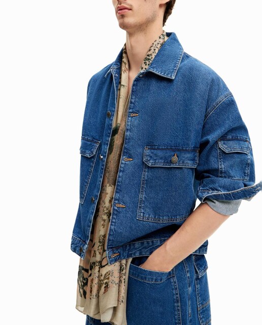 Imagen 0 de Cazadora denim bolsillos de hombre