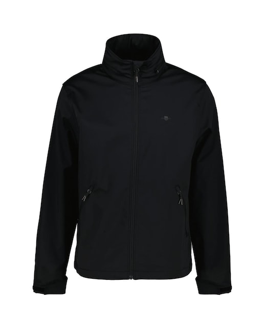 Imagen 0 de Chaqueta softshell de hombre, ligera y repelente al agua, con cierre frontal, bolsillos con cremallera y puños ajustables.