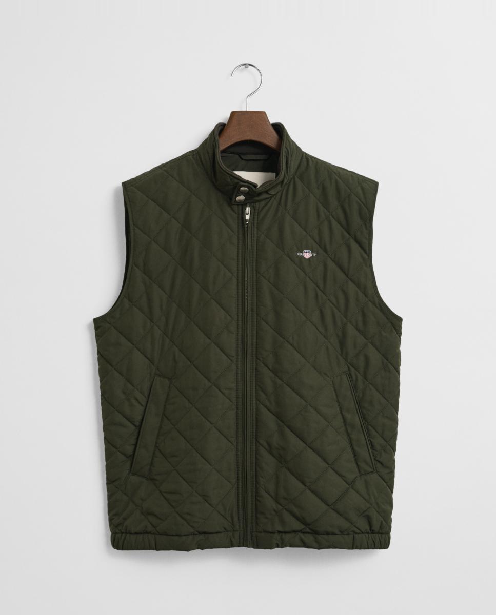 Imagen 0 de Chaleco windcheater acolchado de hombre, ligero y repelente al agua, con relleno de poliéster reciclado y ajuste cómodo.