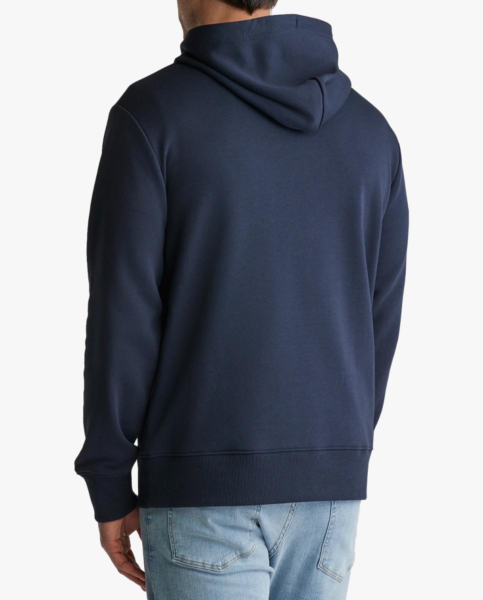 Imagen 0 de Sudadera con capucha de hombre en mezcla de algodón con corte regular y logo en relieve en el pecho.