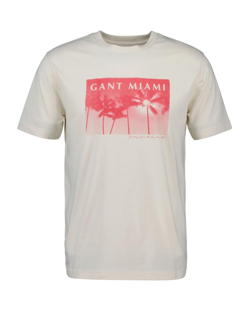 Imagen 0 de Camiseta de hombre de algodón 100%, con corte regular, cuello redondo y gráfico estampado en el pecho.