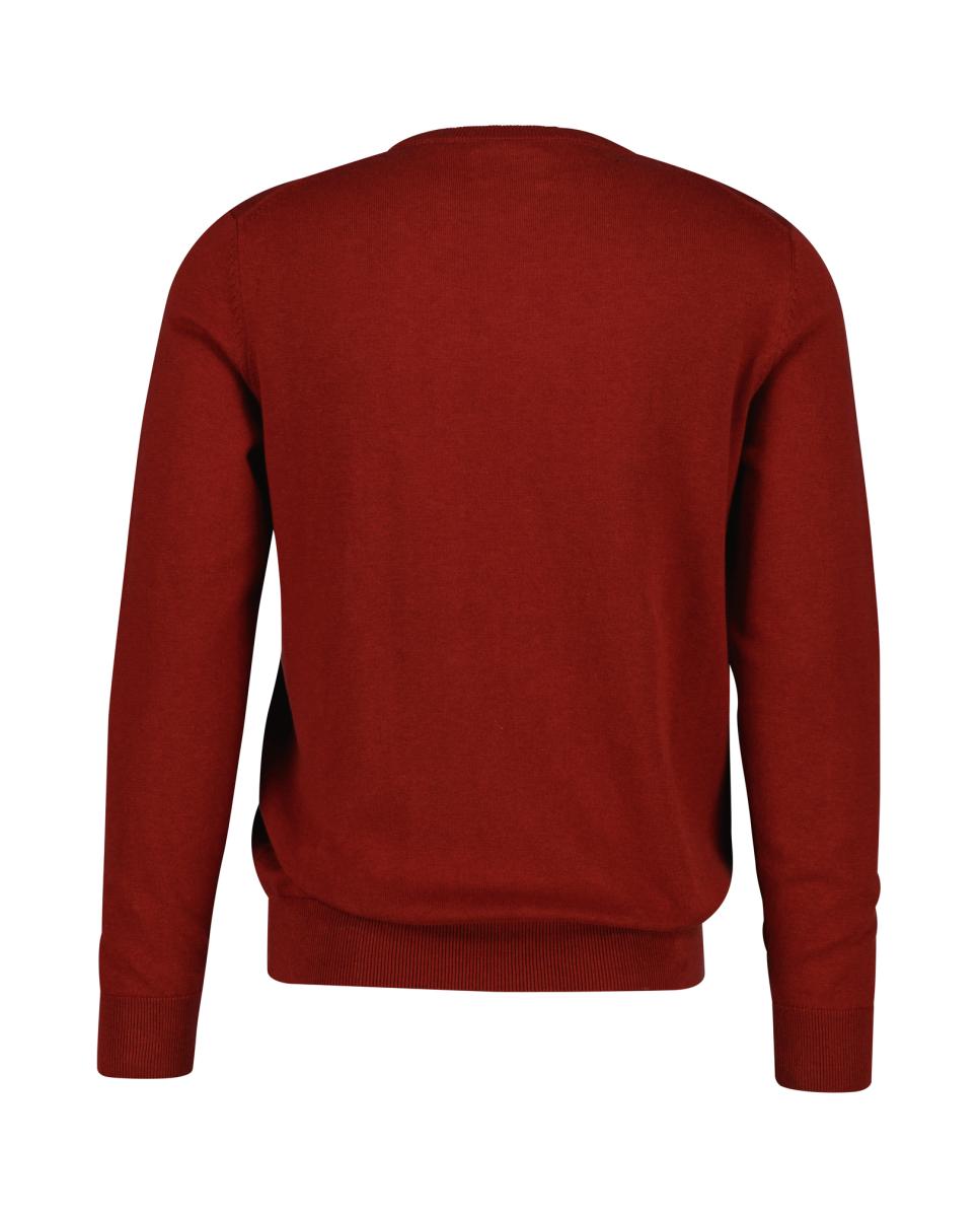 Imagen 0 de Jersey de hombre de algodón 100%, con corte regular, cuello de pico y logo bordado en el pecho.