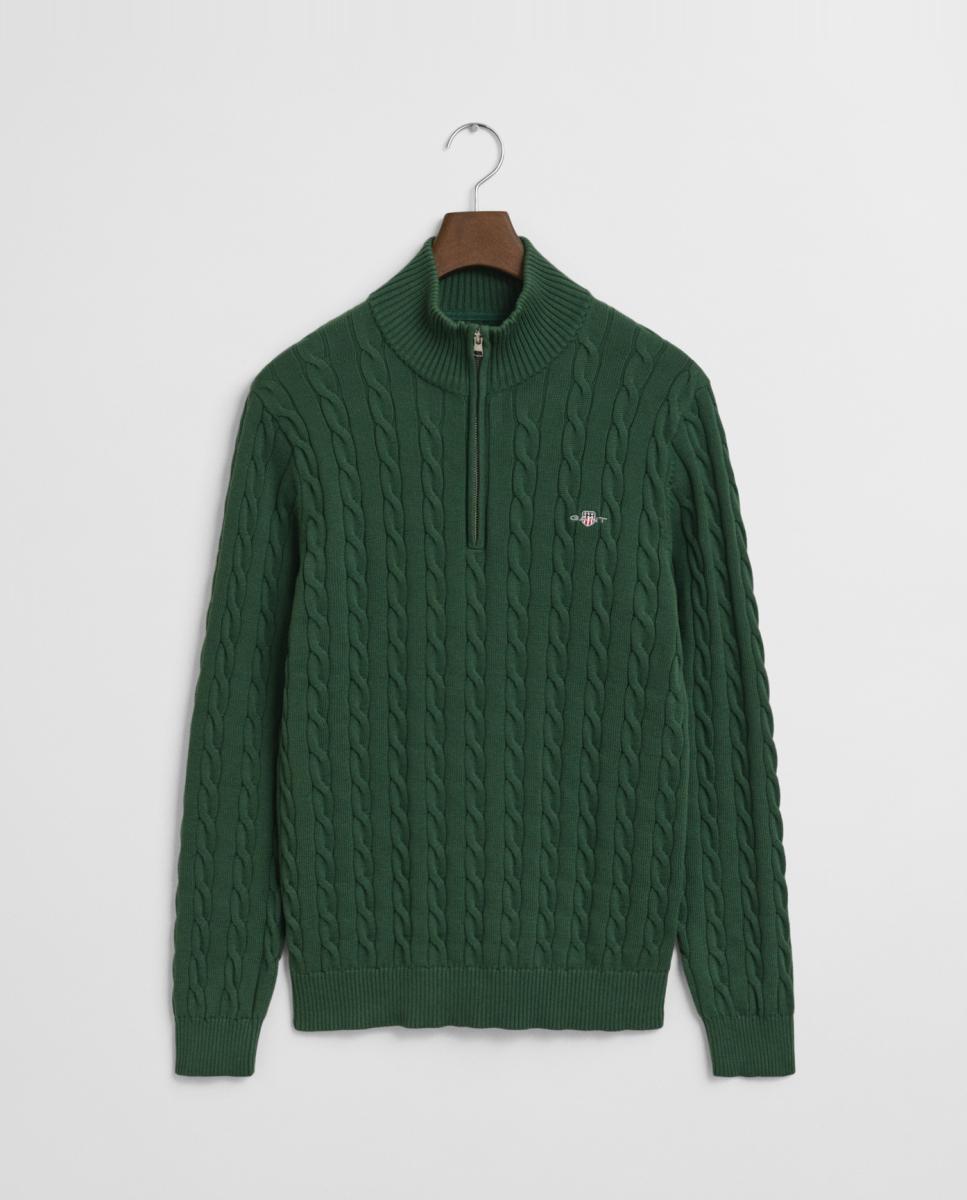Imagen 0 de Jersey de hombre de algodón 100%, con corte regular, cuello de pico y logo bordado en el pecho.