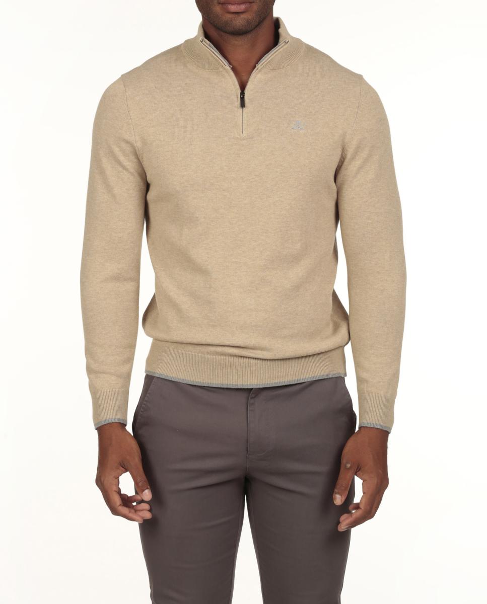 Imagen 0 de Jersey hombre cuello media cremallera