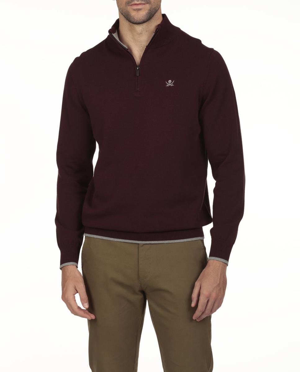 Imagen 0 de Jersey hombre cuello media cremallera