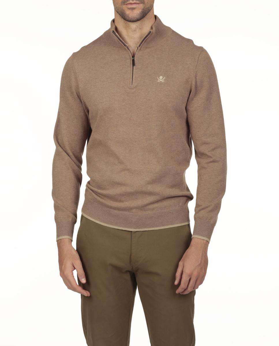 Imagen 0 de Jersey hombre cuello media cremallera