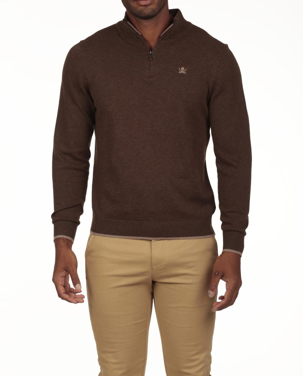 Imagen 0 de Jersey hombre cuello media cremallera