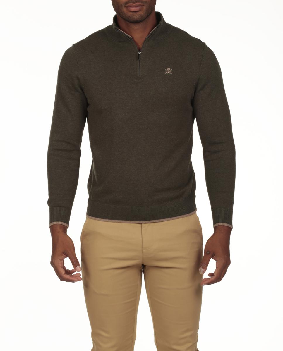 Imagen 0 de Jersey hombre cuello media cremallera