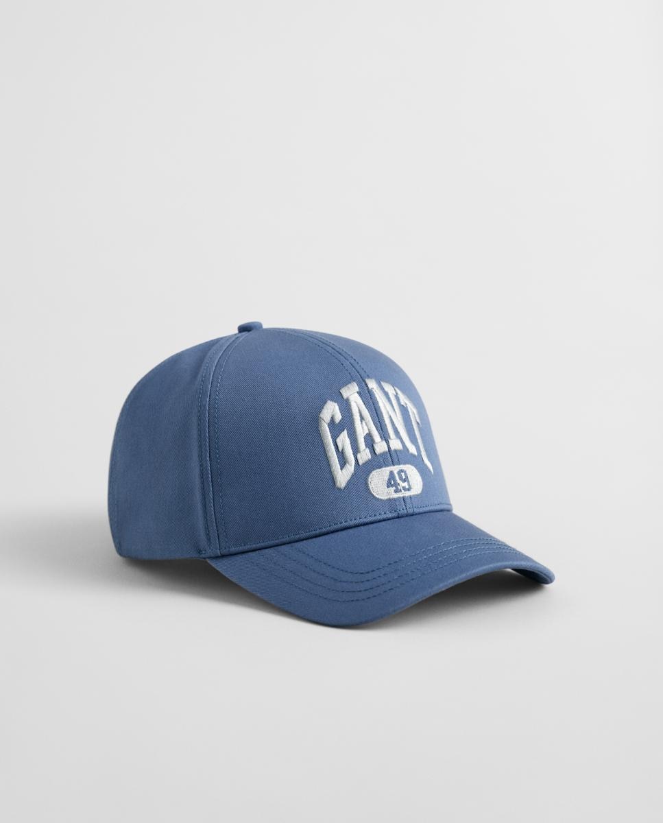 Imagen 0 de Gorra unisex de algodón, con seis paneles, diseño de temporada bordado, corte regular y correa trasera ajustable con hebilla de metal.